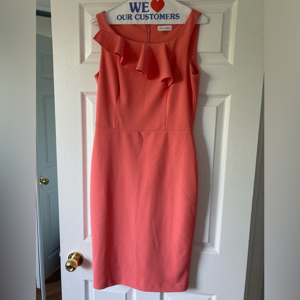 Calvin Klein Coral Dress Us8